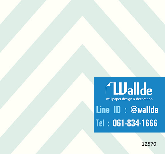 วอลเปเปอร์ห้องเด็ก วอลเปอร์ลายการ์ตูน ลายเส้นหยัก