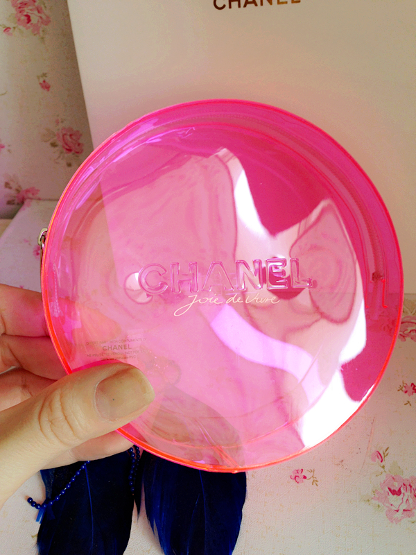 CHANEL Joie De Vivre Hot Pink Cosmetic Bag