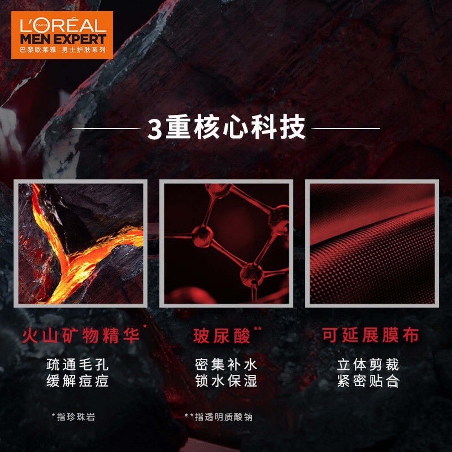 LOREAL Paris Men Expert Pure& Matte Anti-Shine Moisturising Sheet Mask 3 Sheets แผ่นมาส์คบำรุงผิวหน้าผู้ชายสูตรพิเศษจากต่างประเทศแพ็ค 3 แผ่น