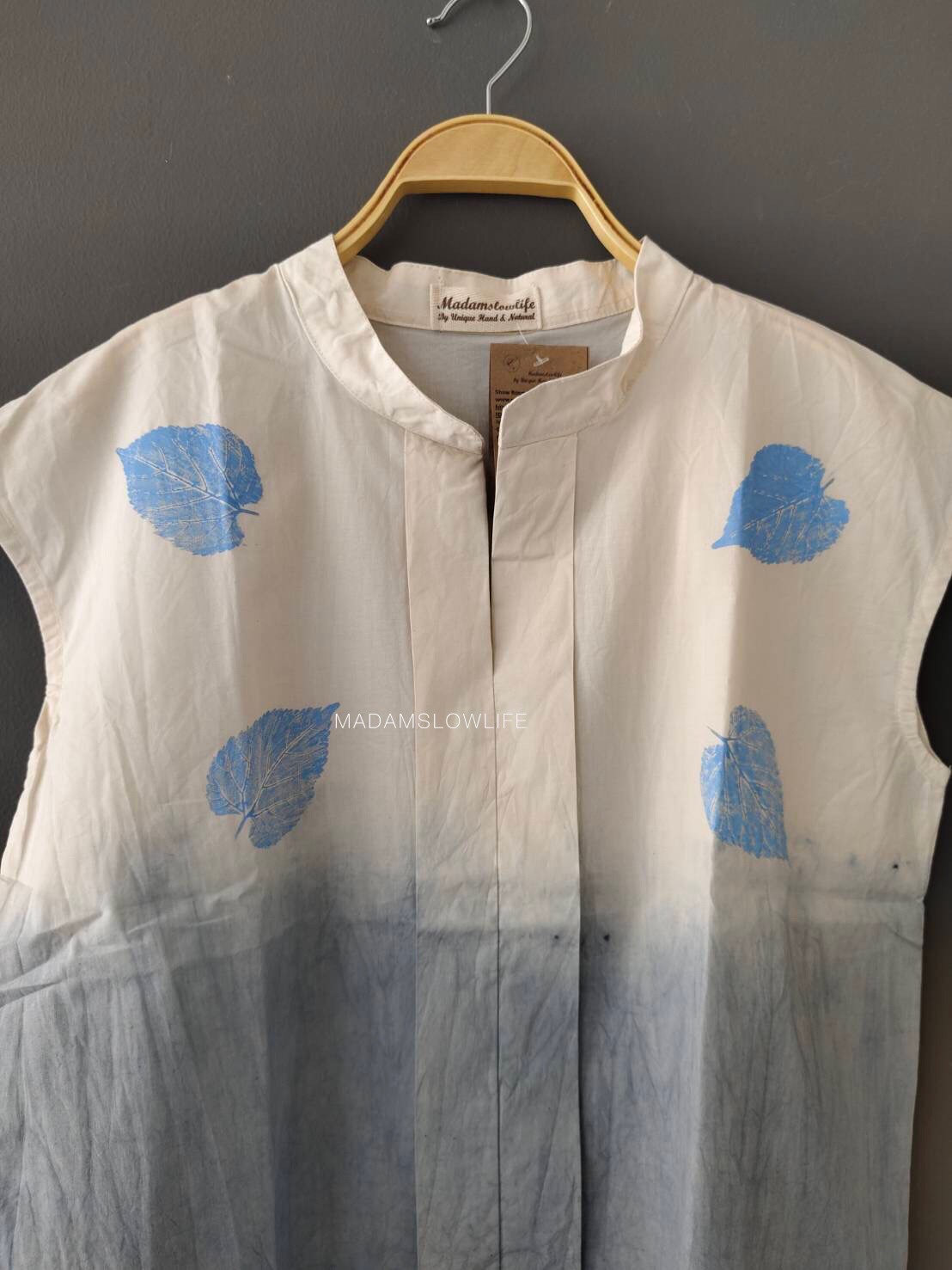 เสื้อผู้หญิงคอจีน สีคราม สีม่วง สีเทา Size:F