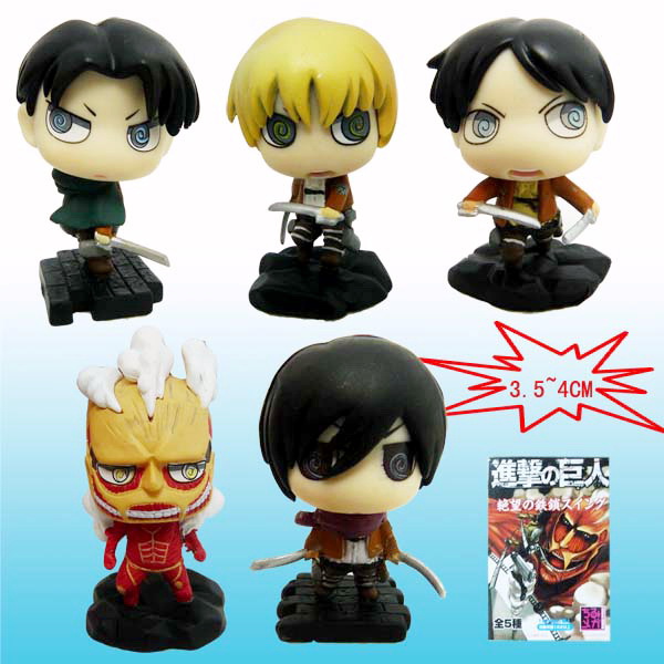 Attack on Titan 5ตัว (Q) มีกล่อง