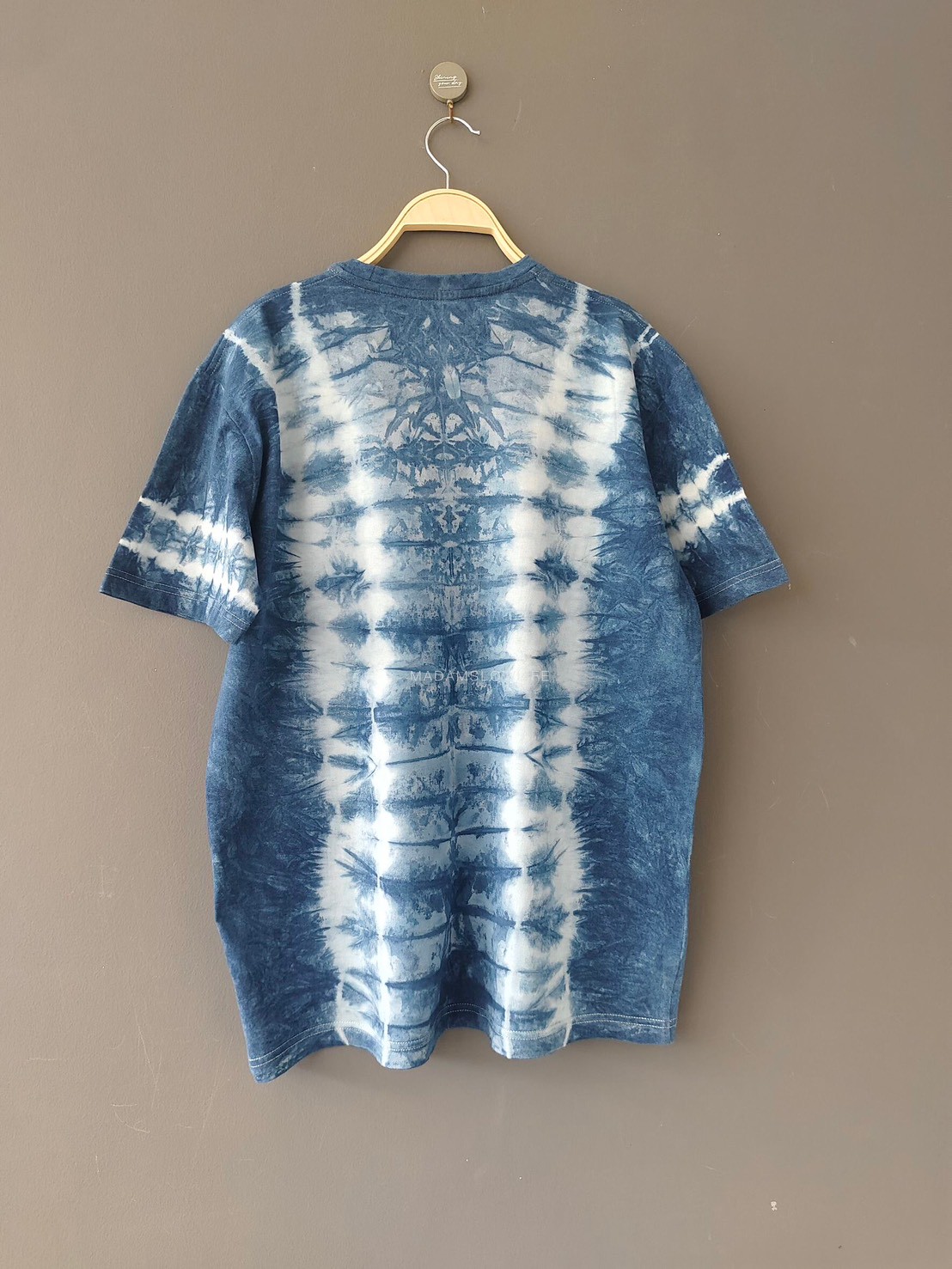 เสื้้อยืดผู้ใหญ่ มัดย้อมสีครามธรรมชาติ Size : XS S M L XL 2XL 3XL