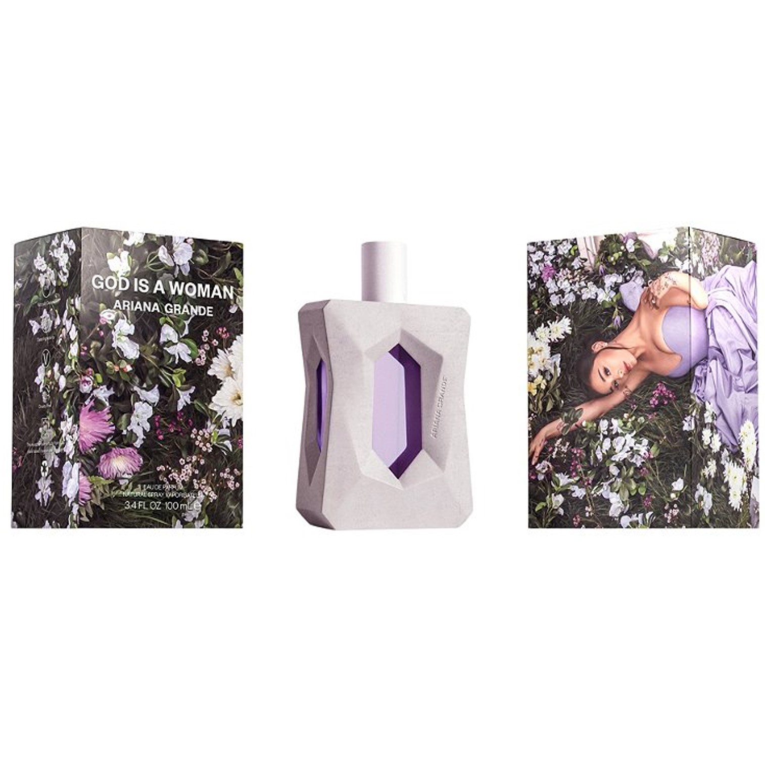 Ariana Grande GOD IS A WOMAN Eau De Parfum Spray 100ml. น้ำหอมลิขสิทธิ์แท้กลิ่นใหม่ล่าสุดจากนักร้องสาวอาเรียน่า แกรนเดกลิ่นหอมหวานผสานความเซ็กซี่