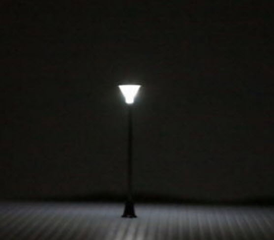 เสาไฟทางเดินโคมเดี่ยว 3V สูง 7 ซ.ม. สีดำ / 5 ต้น