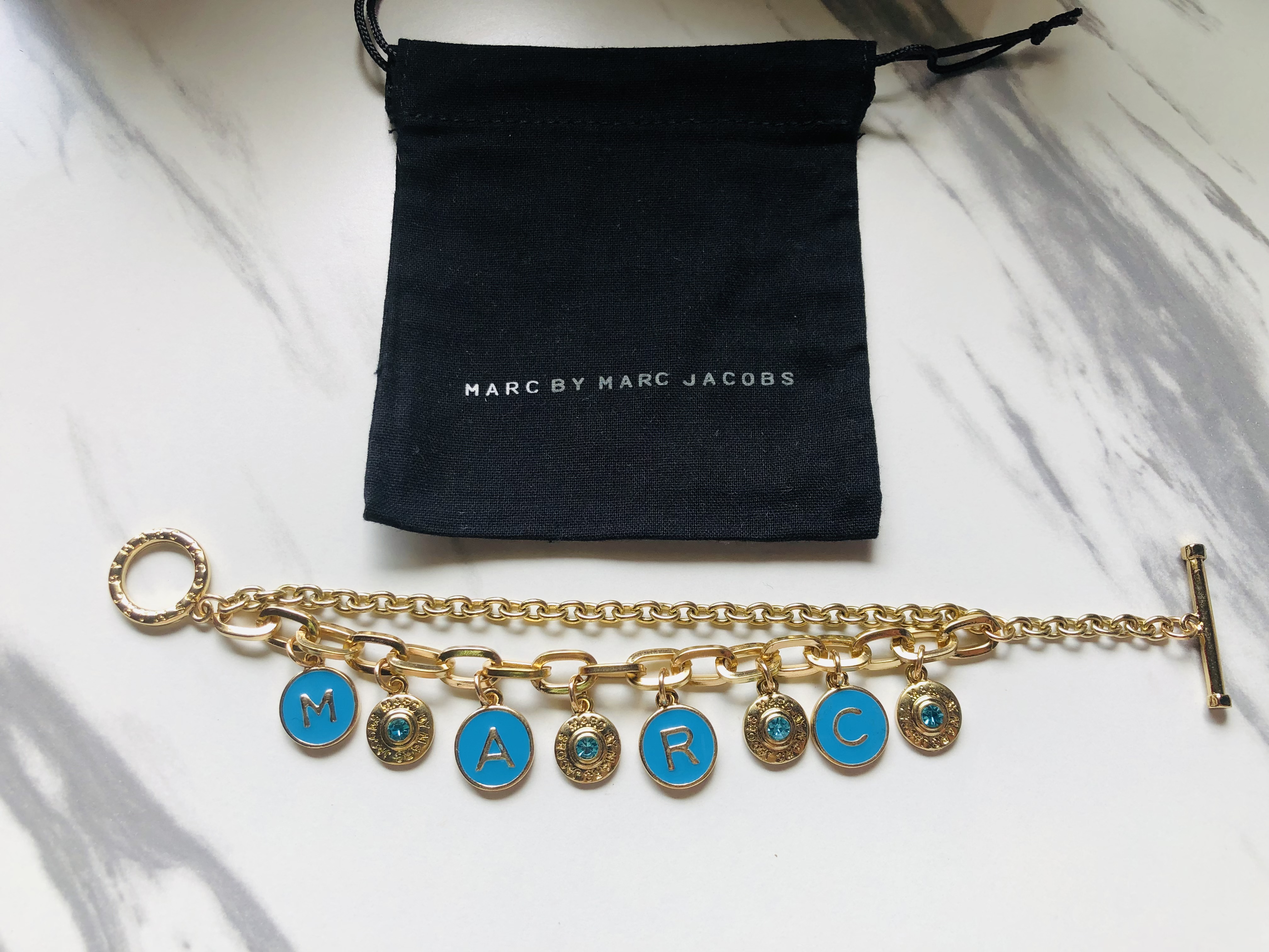 Marc Jacobs Classic Charm Bracelet - Blue Gold
