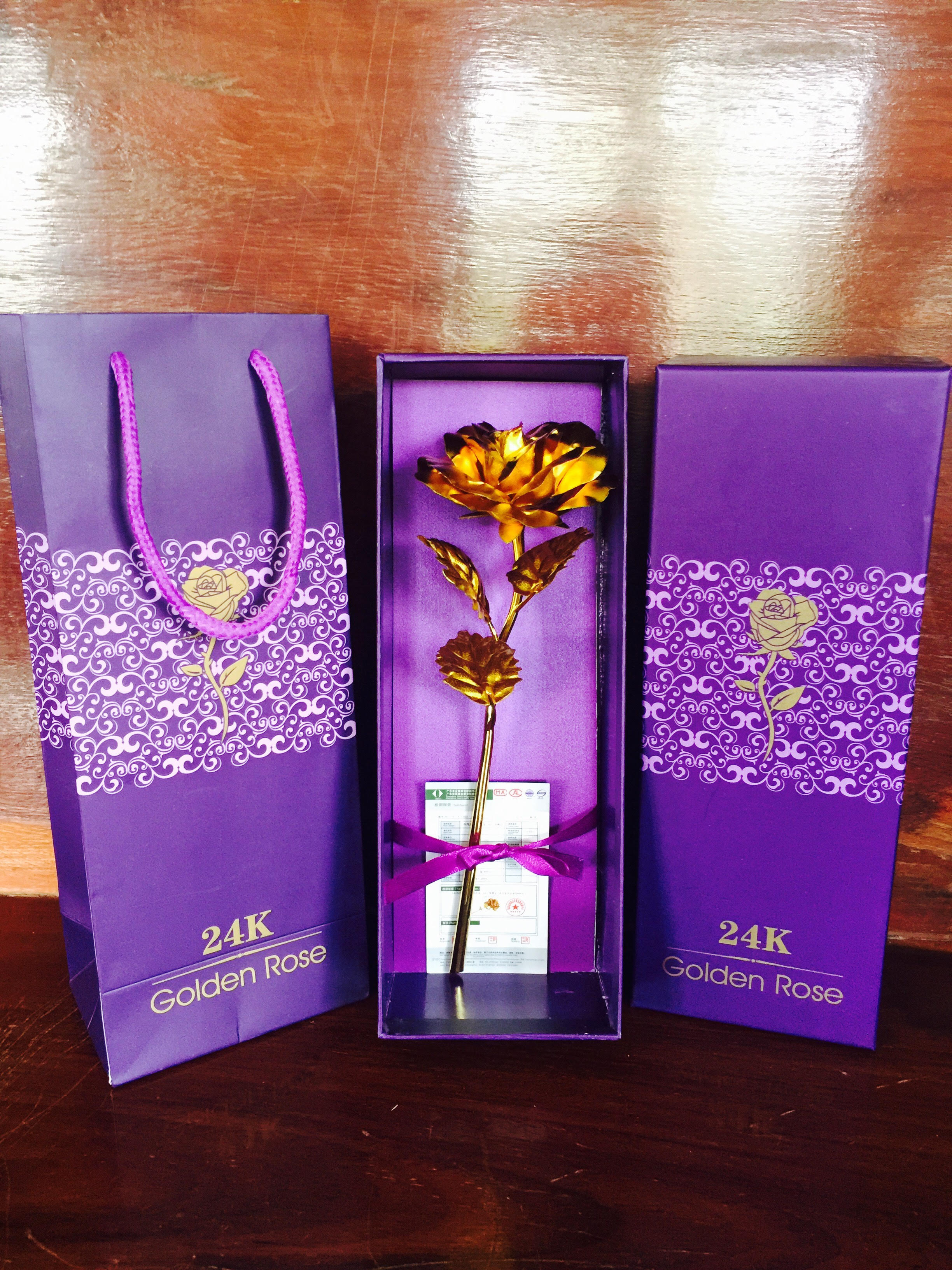 กุหลาบทองคำแท้ 24K