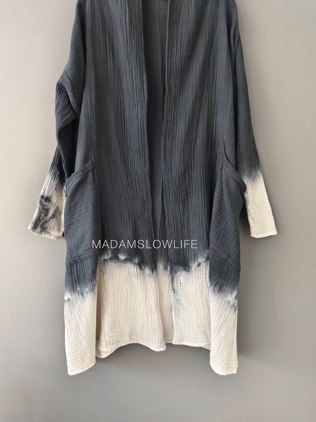 เสื้อคลุม ตัวยาว Over Coat Long เนื้อผ้าคอตตอน Cotton 100% เนื้อผ้านิ่ม Soft touch