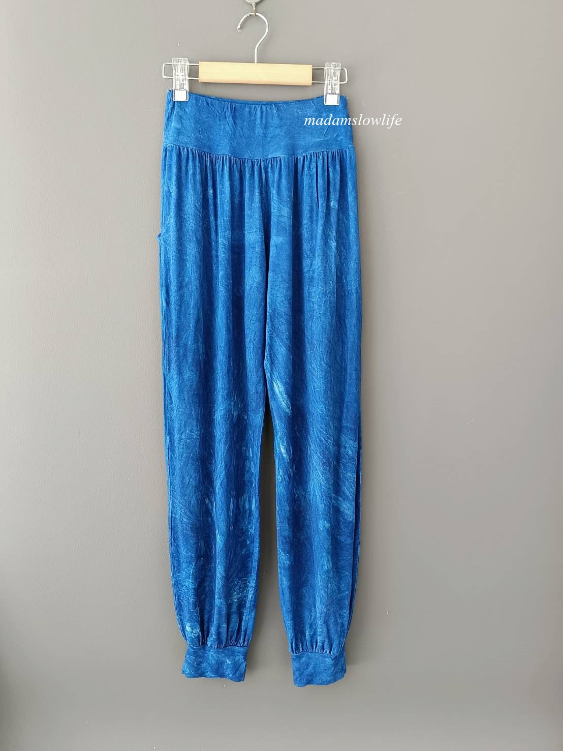 กางเกงขายาวจั้ม มัดย้อมสีปลอดสารพิษ ฟรีไซต์