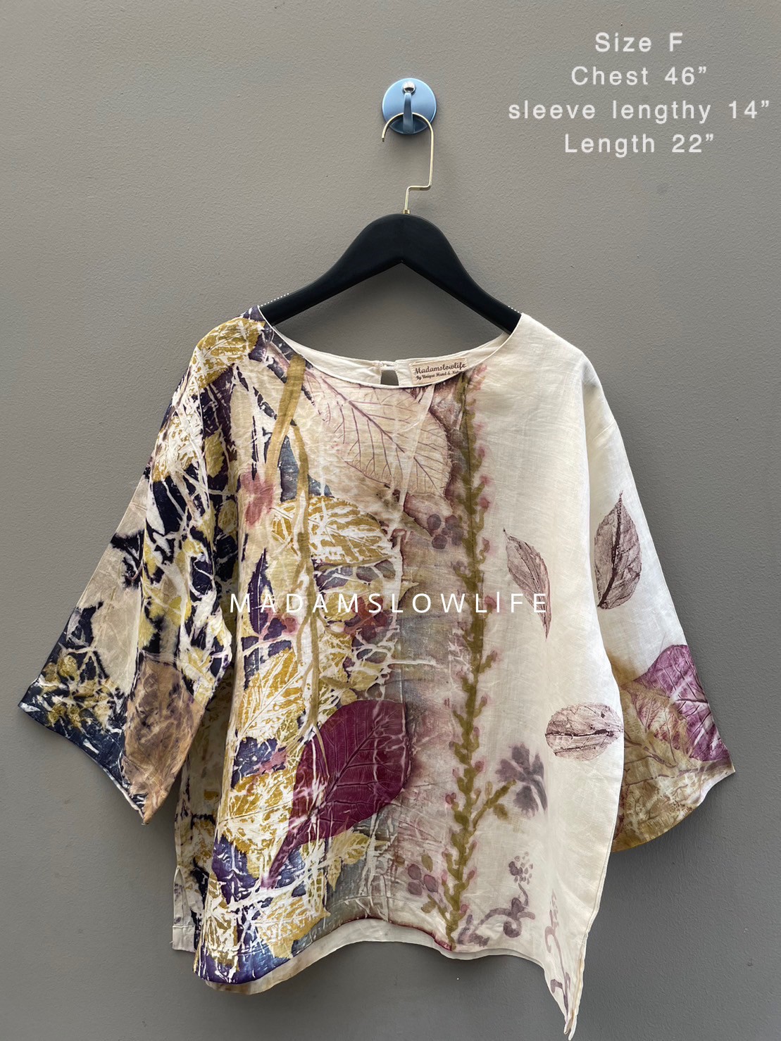 เสื้อผ้าลินิน eco-print