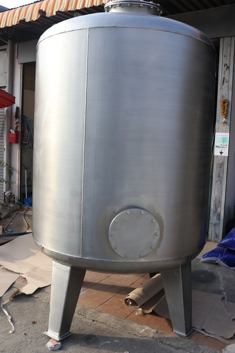 ถังกรองสแตนเลส60นิ้ว150ซม.x150ซม.x3มม