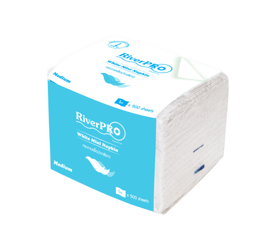 กระดาษเช็ดปาก (Mini napkin) RIVER PRO