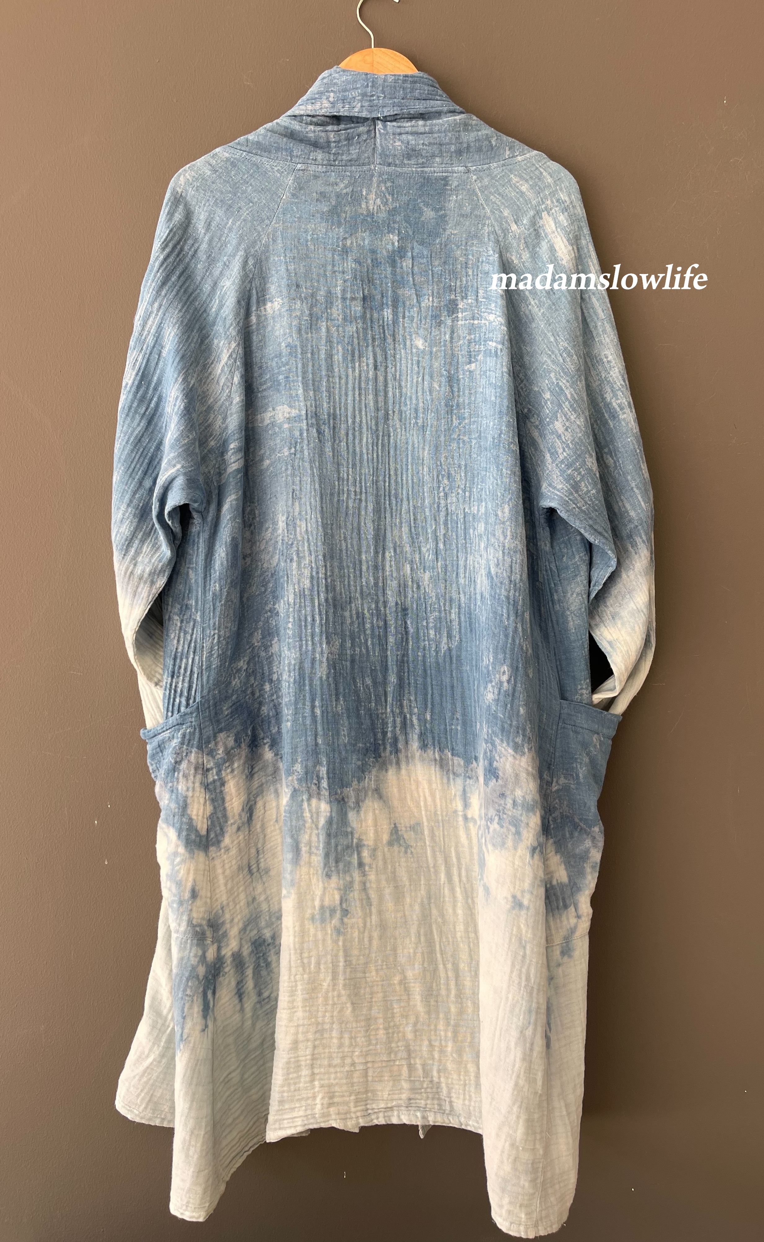 เสื้อคลุม ตัวยาว Over Coat Long เนื้อผ้าคอตตอน Cotton 100% เนื้อผ้านิ่ม Soft touch