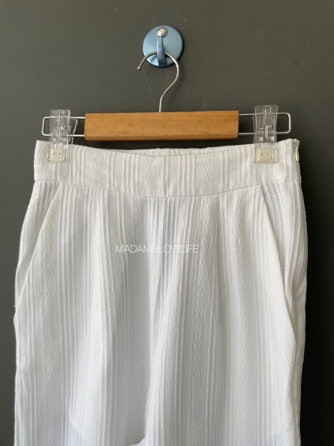 กางเกงขา 5 ส่วน ผ้าคอตตอนแบบมีเทคเจอร์ มีซิปซ่อนด้านข้าง มีกระเป๋า S M L XL 2XL 3XL