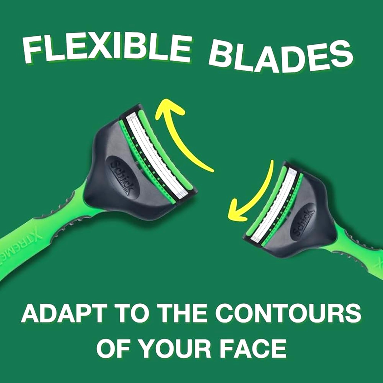 Schick Xtreme3 Sensitive Disposable Razors, 4 Count Aloe Comfort Strip ชุดมีดโกนหนวดสำหรับผิวบอบบางแพ้ง่ายแพ็ค 4 ชิ้น