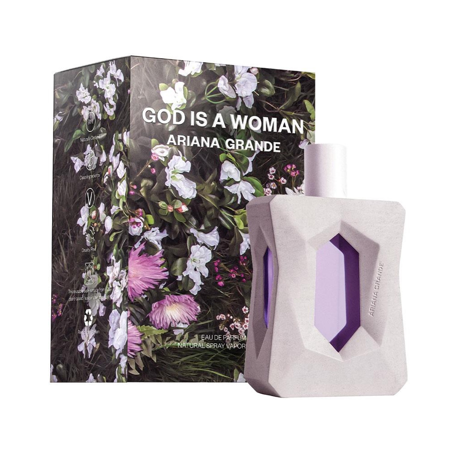 Ariana Grande GOD IS A WOMAN Eau De Parfum Spray 100ml. น้ำหอมลิขสิทธิ์แท้กลิ่นใหม่ล่าสุดจากนักร้องสาวอาเรียน่า แกรนเดกลิ่นหอมหวานผสานความเซ็กซี่