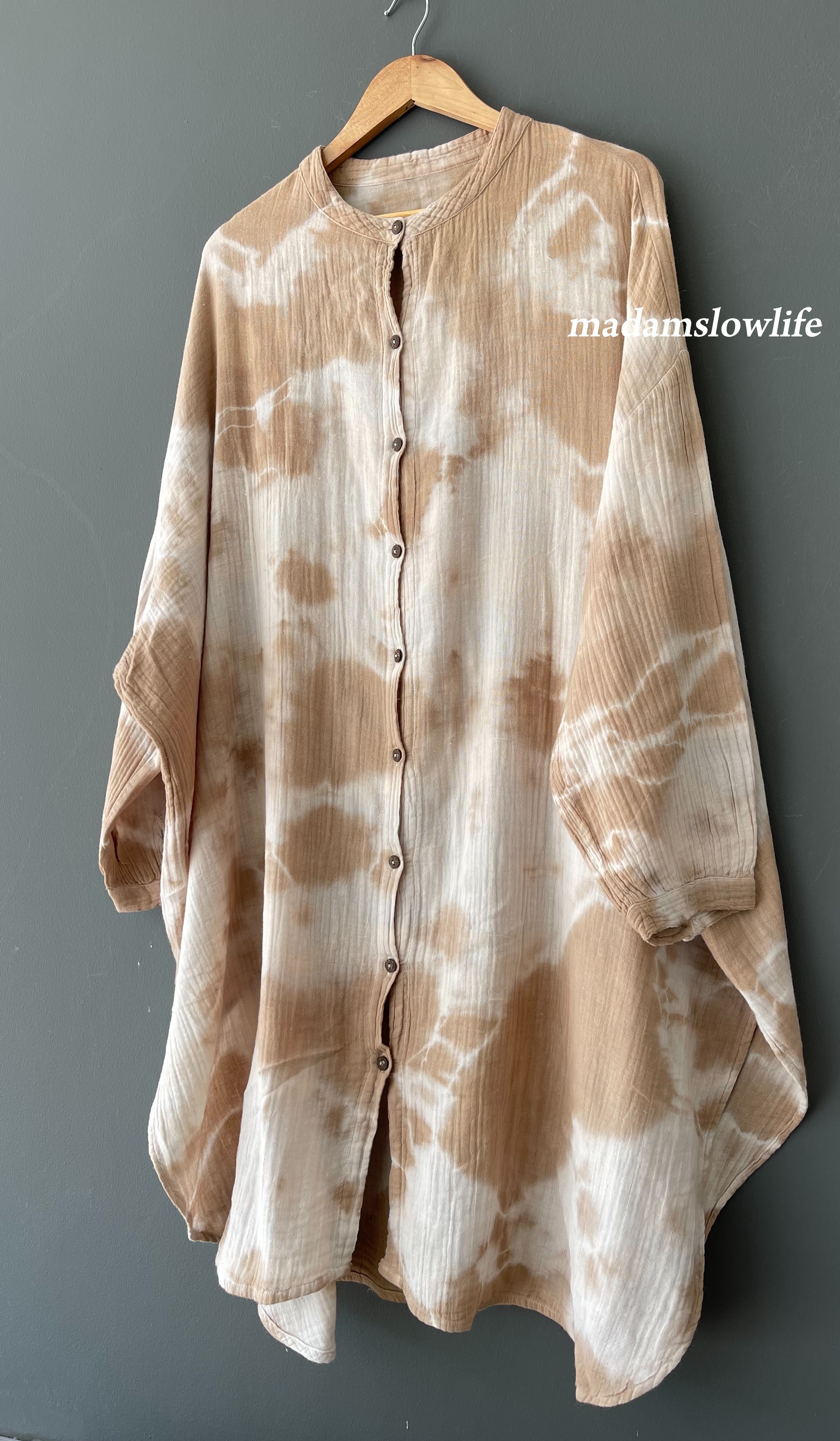 ชุดแซกมัดย้อมสีปลอดสารพิษ ผ้าคอตตอน 100% (ผ้าสาลู มีเทคเจอร์)