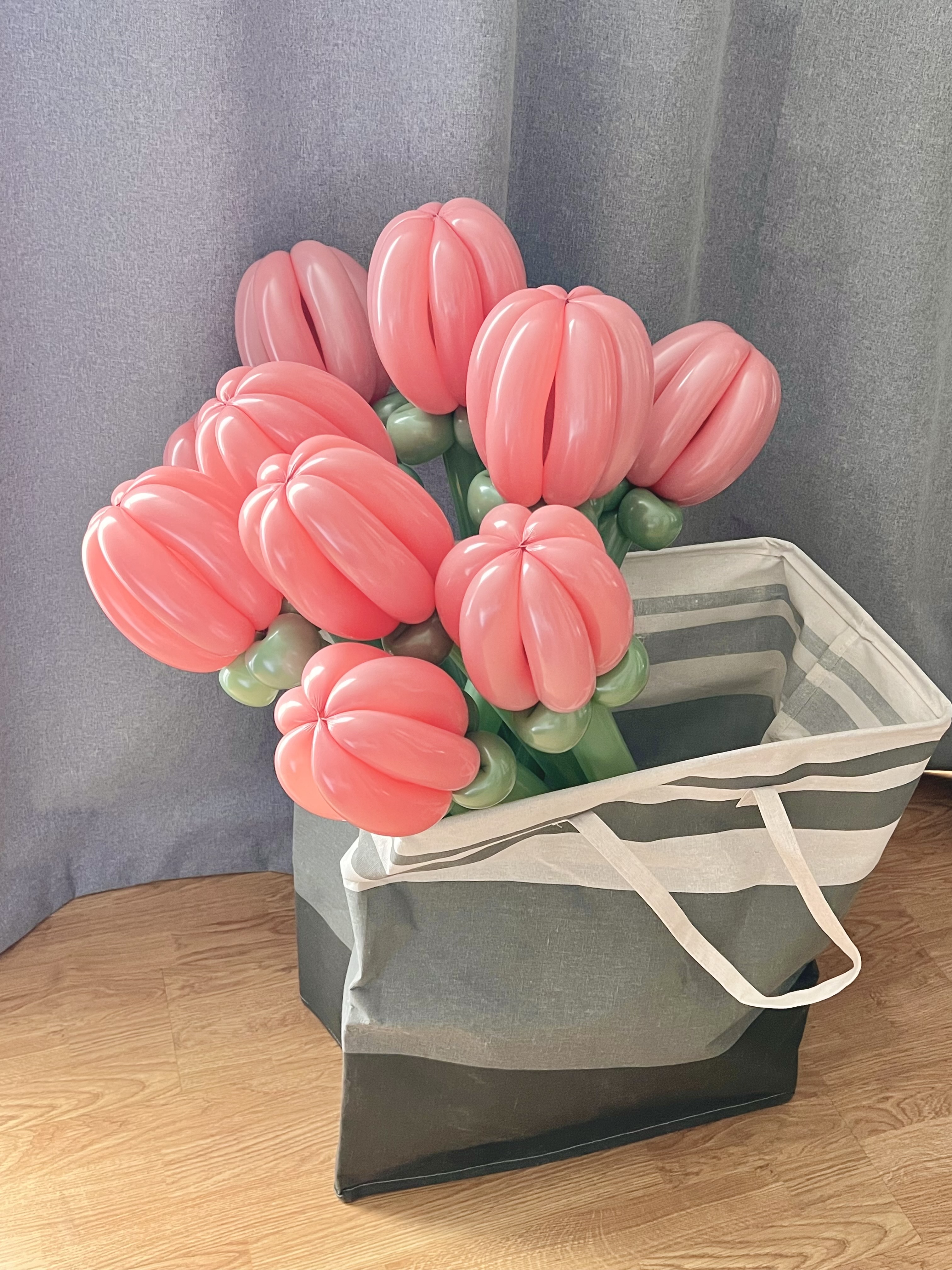 ดอกทิวลิป สีชมพูพาสเทล 10 ดอก