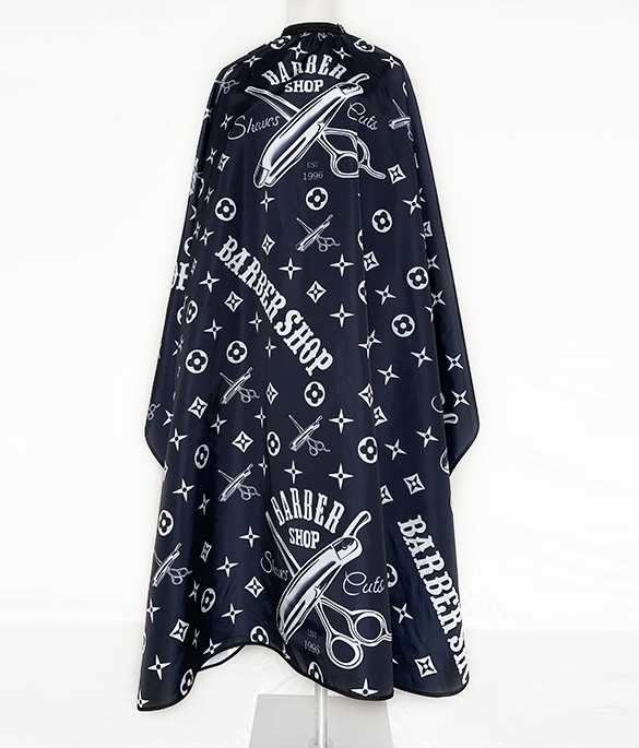 ผ้าคลุมตัดผม แบบคอยืด Vintage (LV)