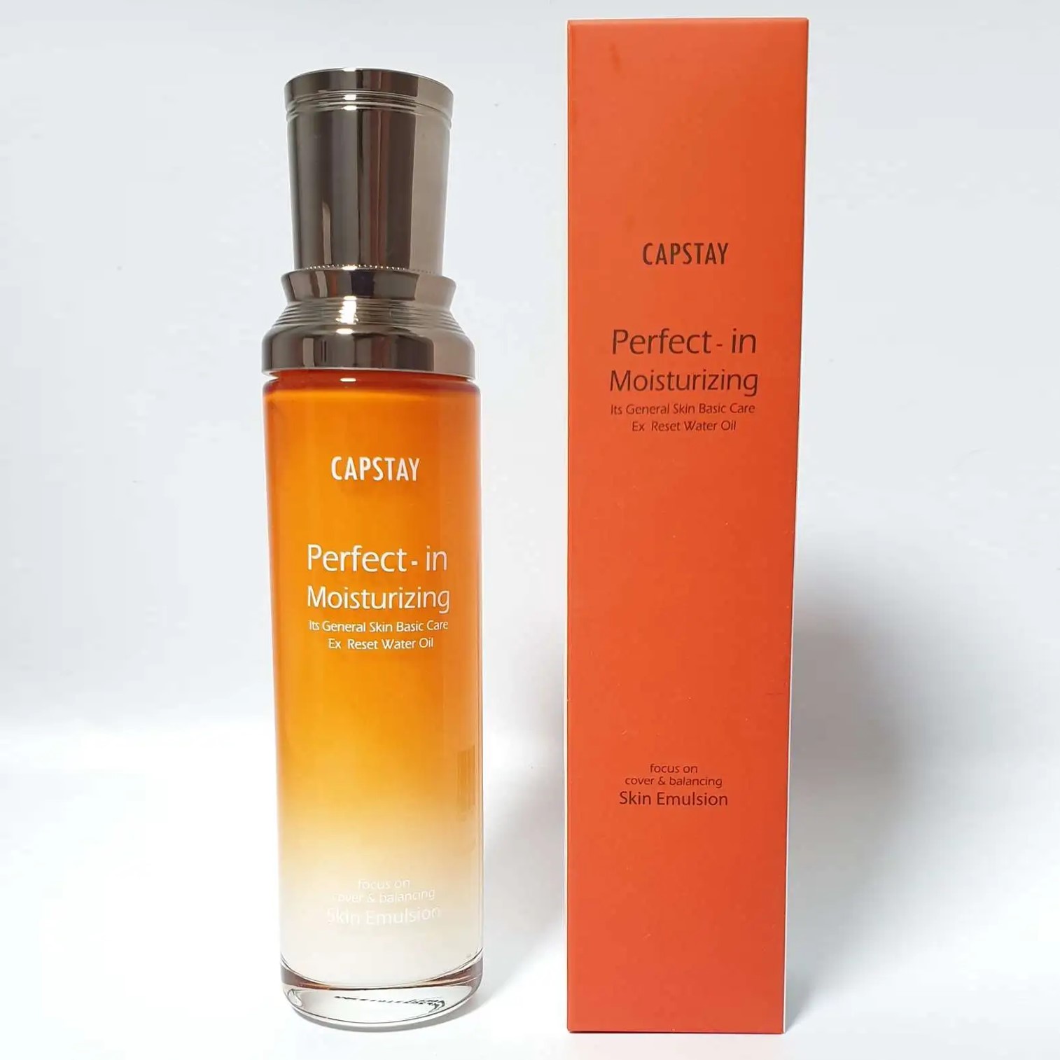 CAPSTAY Perfect In Moisturizing Skin Softner 120g ผลิตภัณฑ์มอยซ์เจอร์ไรเซอร์บำรุงผิวหน้าสูตรน้ำเพื่อผิวแลดูอ่อนกว่าวัยสินค้านำเข้าจากเกาหลีของแท้พร้อมส่ง