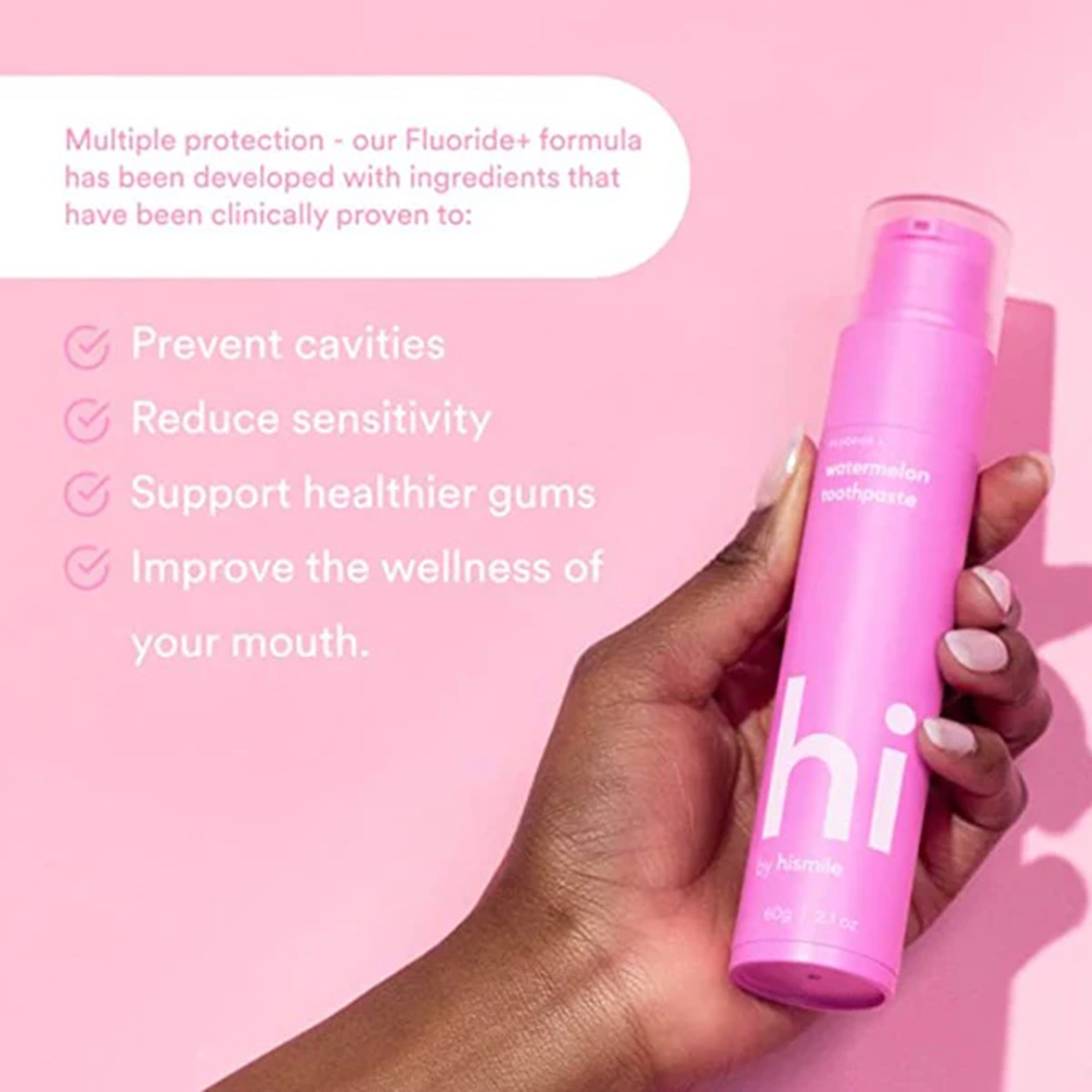 HiSmile Toothpaste 60g ยาสีฟันสูตรพิเศษเพื่อเหงือกและฟันสุขภาพดีลมหายใจสดชื่นสินค้านำเข้าจากออสเตรเลียของแท้พร้อมส่ง