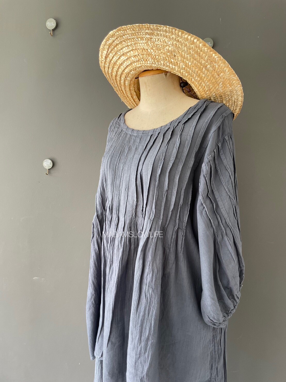 เสื้อ+กางเกงขายาว สีเทาเข้ม สวมใส่สบาย Size:F