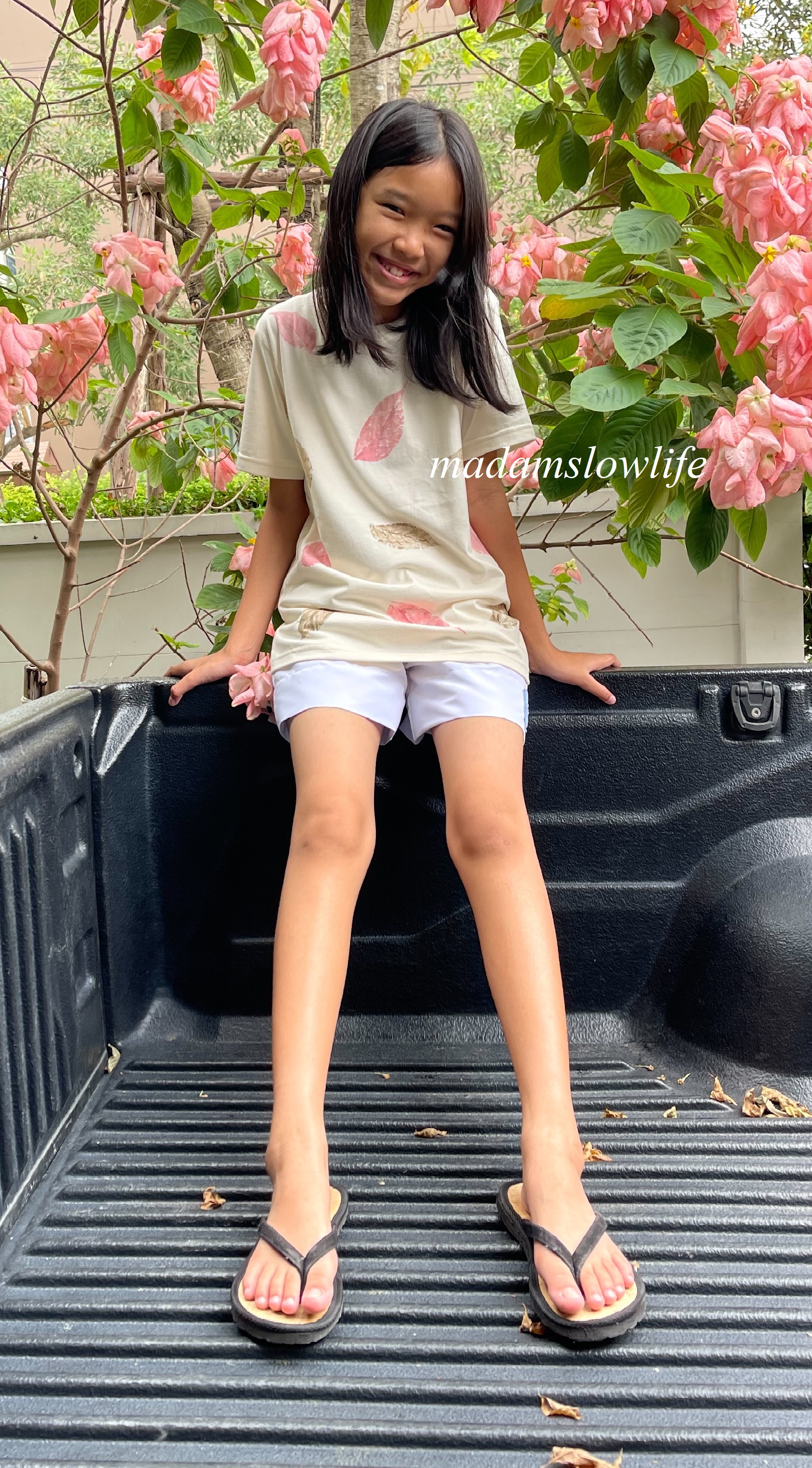 เสื้อยืดเด็ก คอตตอน 100% hand print size 90 100 110 120 130 140