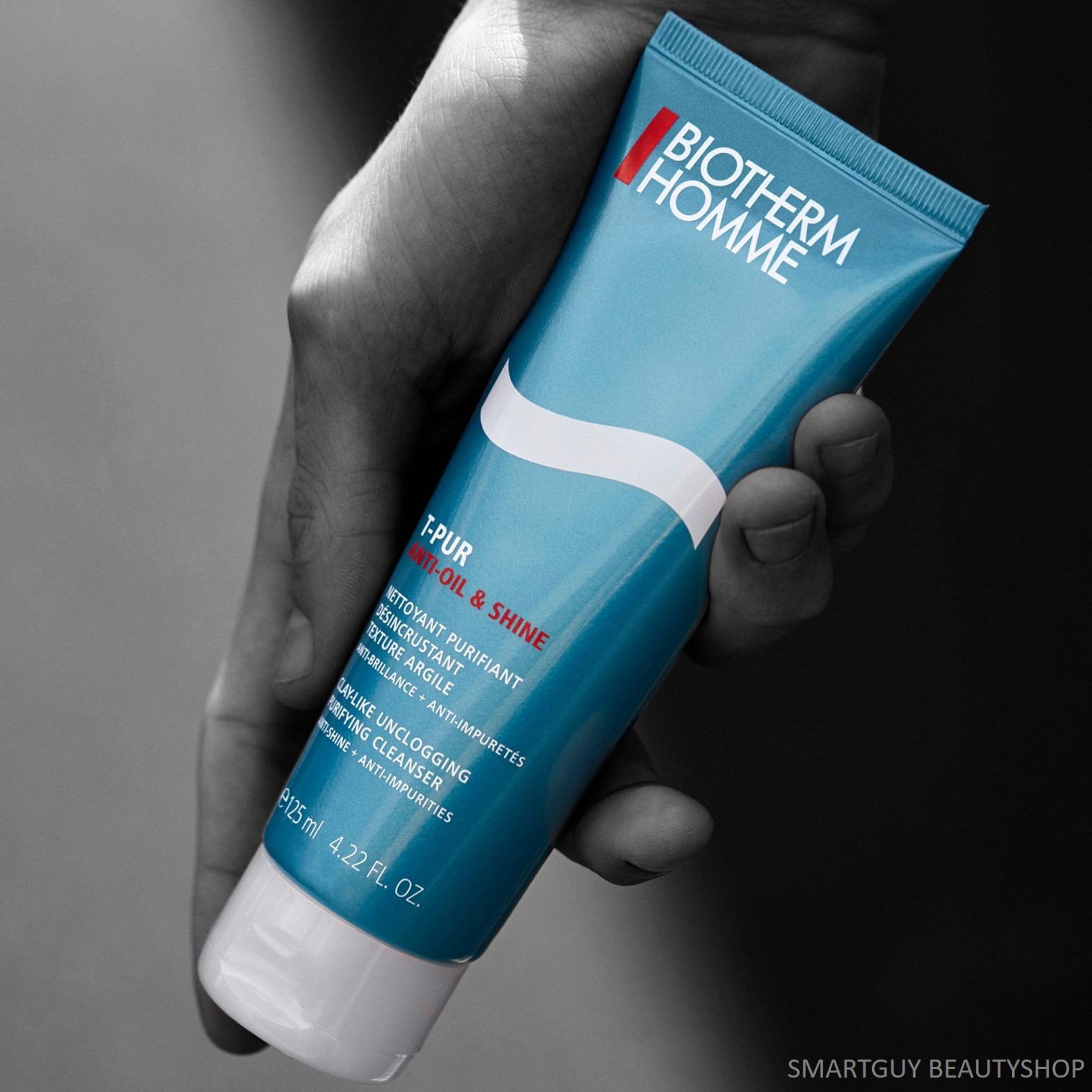 BIOTHERM HOMME T-Pur Anti-Oil & Shine Cleanser Unclogging Purifying Cleanser 125ml โฟมล้างหน้าสำหรับผู้ชายสูตรพิเศษ