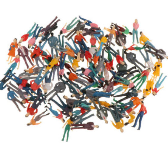 คน สเกล 1:300 คละแบบ / 100 ตัว