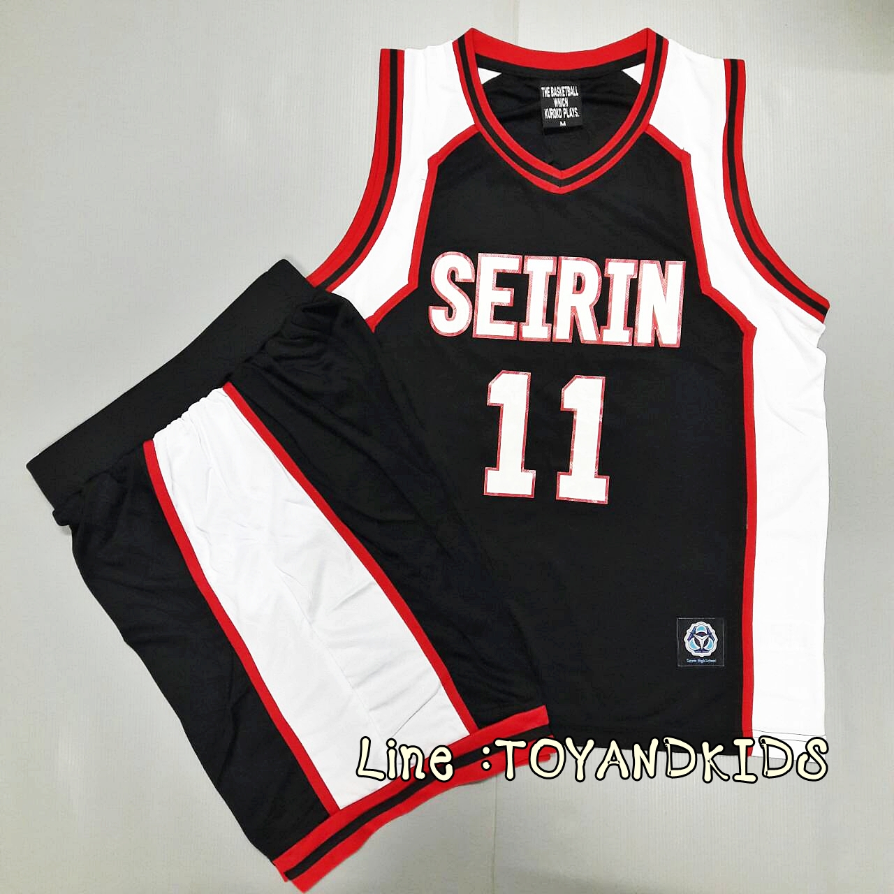 ชุดบาส SEIRIN No.11 สีดำ V1