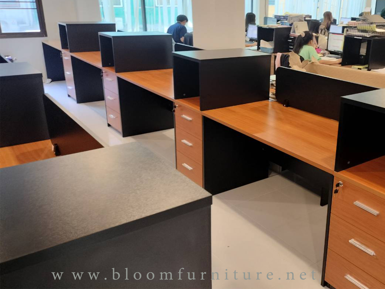 โต๊ะทำงานกลุ่ม Work Station จัดวางตามรูปแบบ, สีและขนาด ผลิตได้ตามความต้องการของลูกค้า
