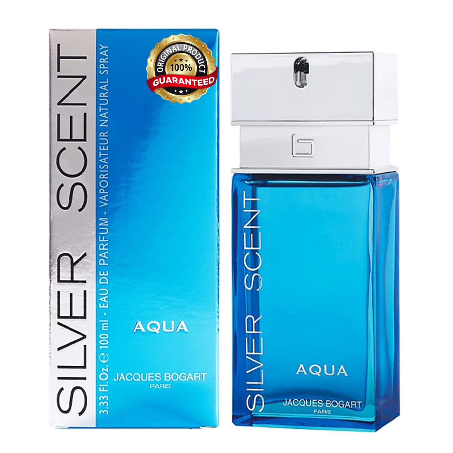 Jacques Bogart Silver Scent Aqua Eau de Parfum 100ml น้ำหอมผู้ชายกลิ่นสดชื่นรุ่นพิเศษลิขสิทธิ์แท้นำเข้าจากออสเตรเลียของแท้พร้อมส่ง