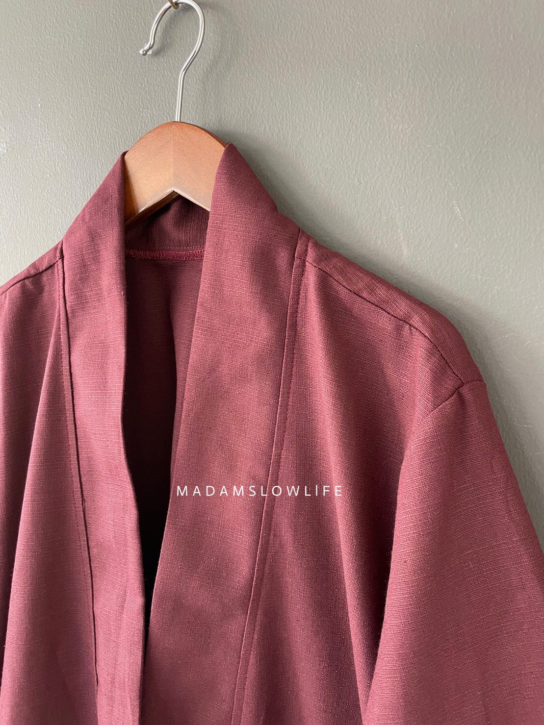 เสื้อคลุม คอตตอน ผ้าคอตตอนมีเทกเจอร์ Size:F