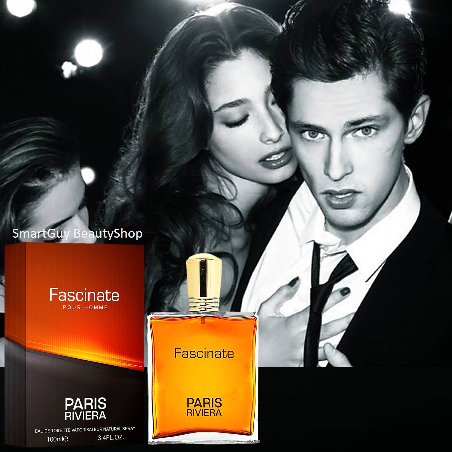 Fascinate Pour Homme Eau De Toilette Spray For Men 100ml. น้ำหอมผู้ชายกลิ่นไฮโซหรูหราสปอร์ตผสานความเซ็กซี่น่าค้นหาชวนเข้ามาสัมผัสใกล้ๆ
