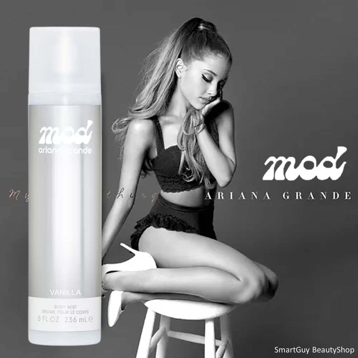 Ariana Grande Mod Blush and Mod Vanilla Body Mist 236ml สเปรย์น้ำหอมสำหรับผิวกายกลิ่นหอมใหม่สุดพิเศษจากนักร้องสาวสวยสินค้านำเข้าลิขสิทธิ์แท้จากออสเตรเลียพร้อมส่ง