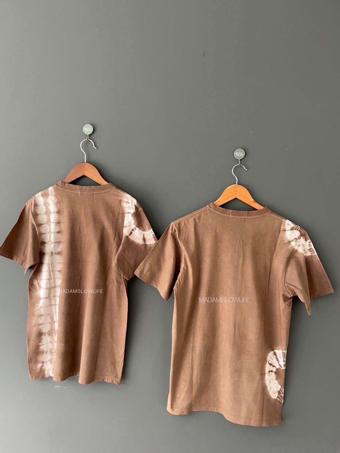 เสื้อยืดย้อมน้ำตาล Size: XS S M L XL 2XL 3XL