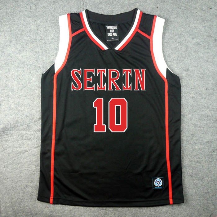 ชุดบาส SEIRIN No.10 สีดำ V2