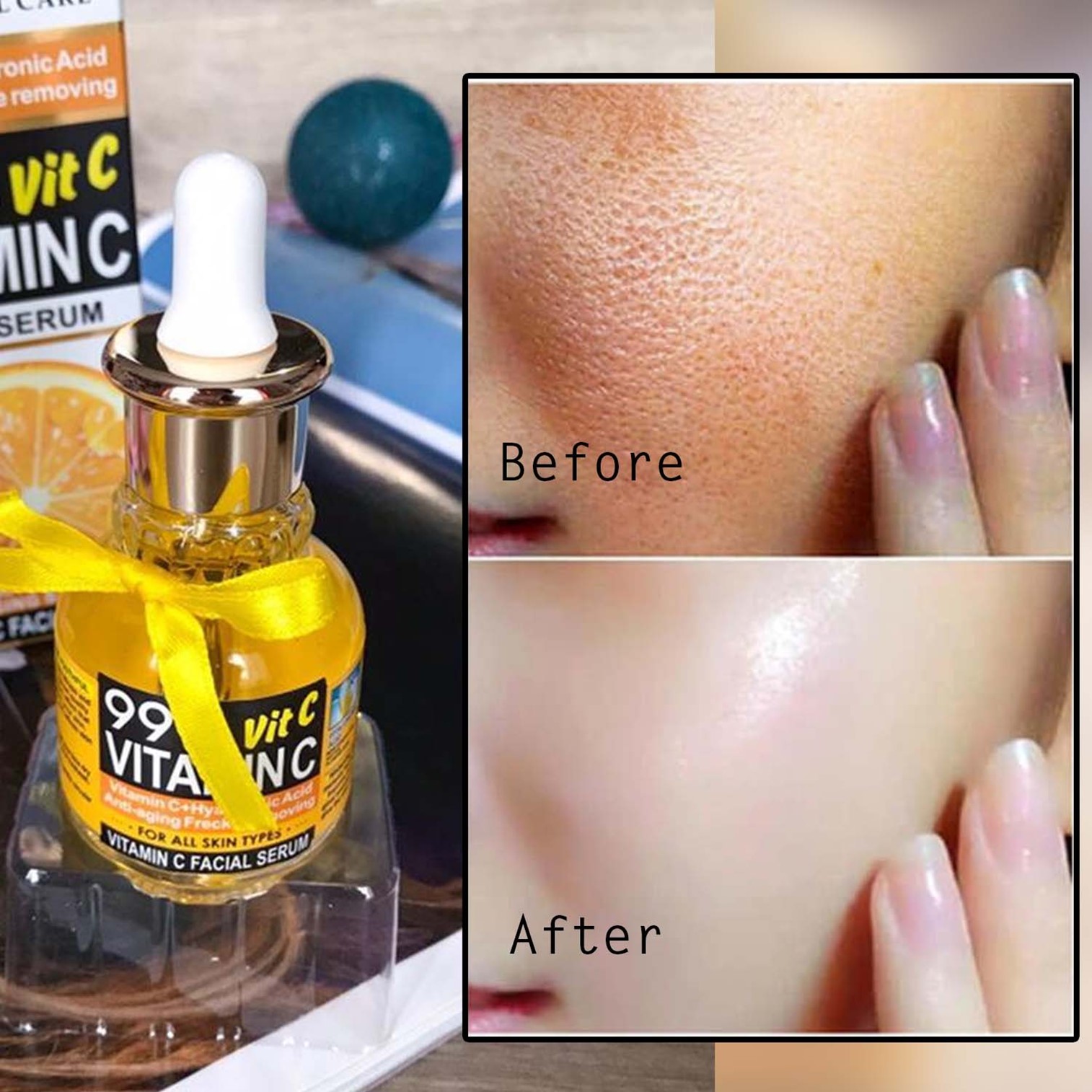 Fruit of the Wokali Vitamin C Facial Serum 40ml เซรั่มวิตามินซีบำรุงผิวหน้าสูตรพิเศษจากสารสกัดธรรมชาติสินค้านำเข้าจากต่างประเทศของแท้พร้อมส่ง