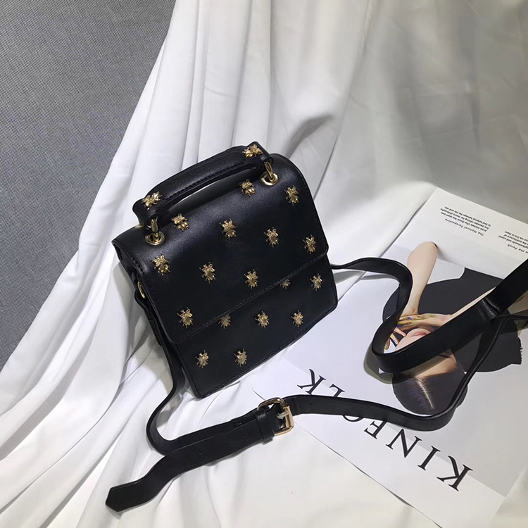 Zara Metallic Bug Detail Crossbody Bag