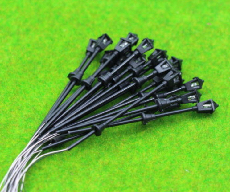 เสาไฟโคมเดี่ยว 3V สูง 5.5 ซ.ม. / 5 ต้น (มี Resistor)