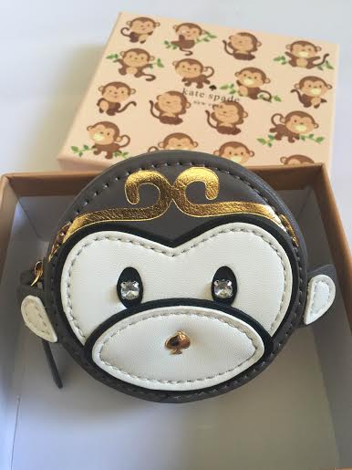 kate spade monkey coin purse