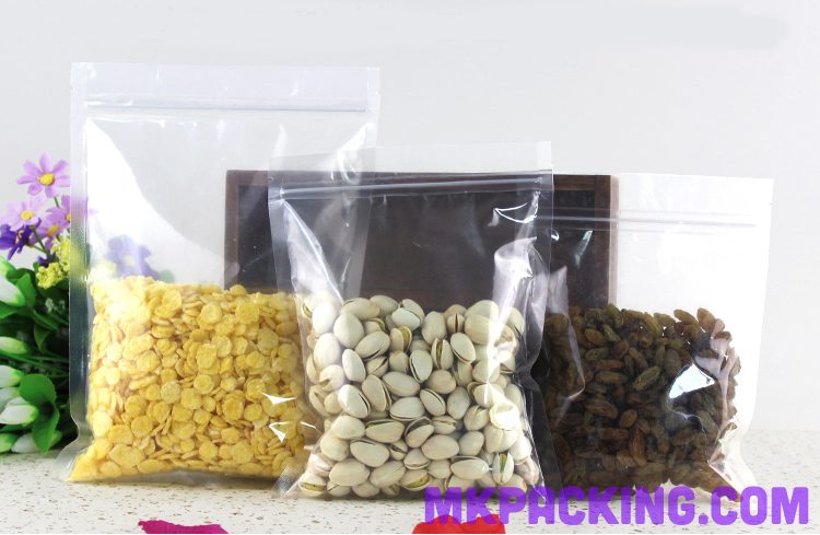 ถุงพลาสติกใส ซิปล็อค ตั้งไม่ได้ ขนาด 12x19cm