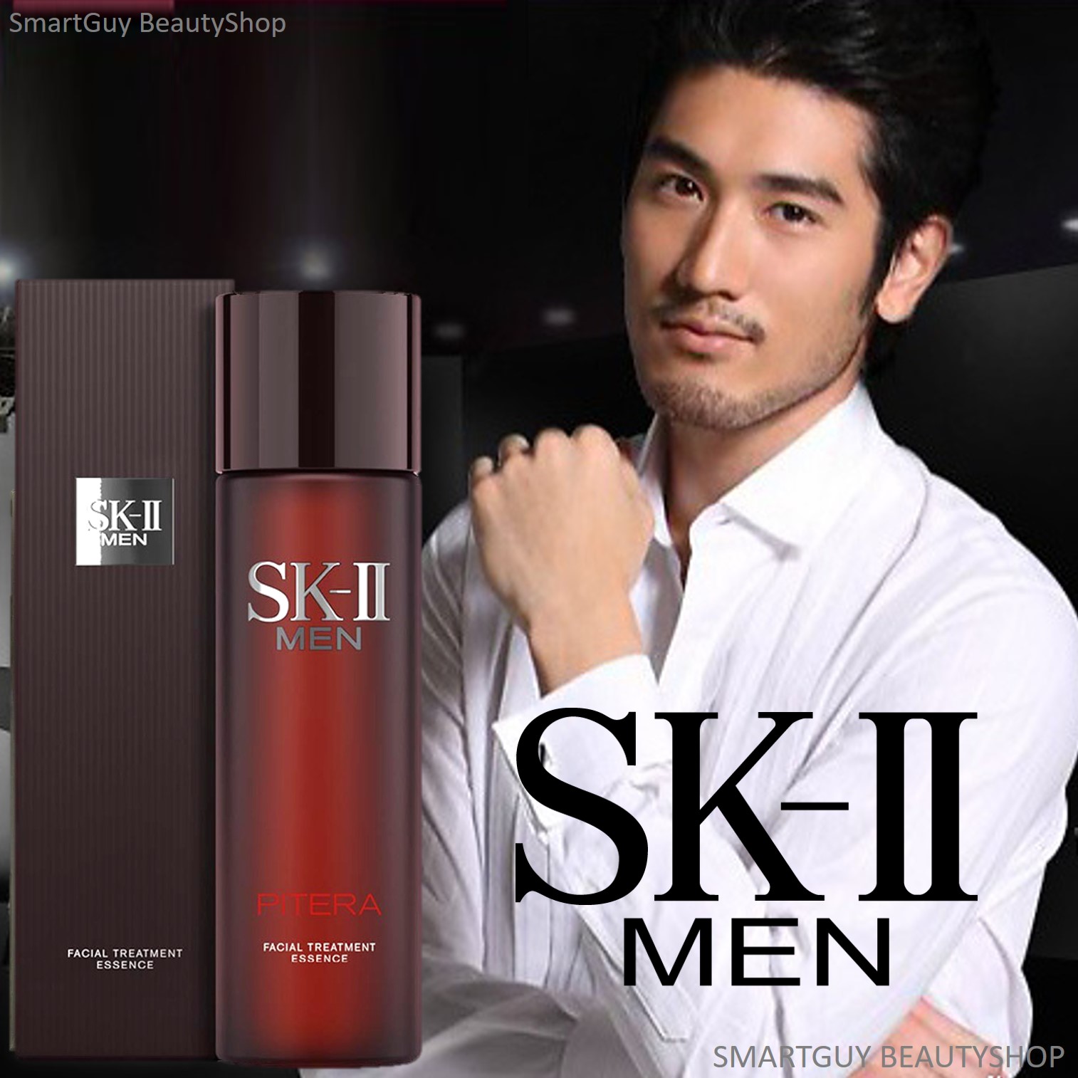 SK-II Facial Treatment Essence For Men 230ml เอสเซ้นต์สูตรพรีเมี่ยมสำหรับบำรุงผิวหน้าผุ้ชายลดริ้วรอยเพิ่มความชุ่มชื้นกระจ่างใสแบบถึงขีดสุด