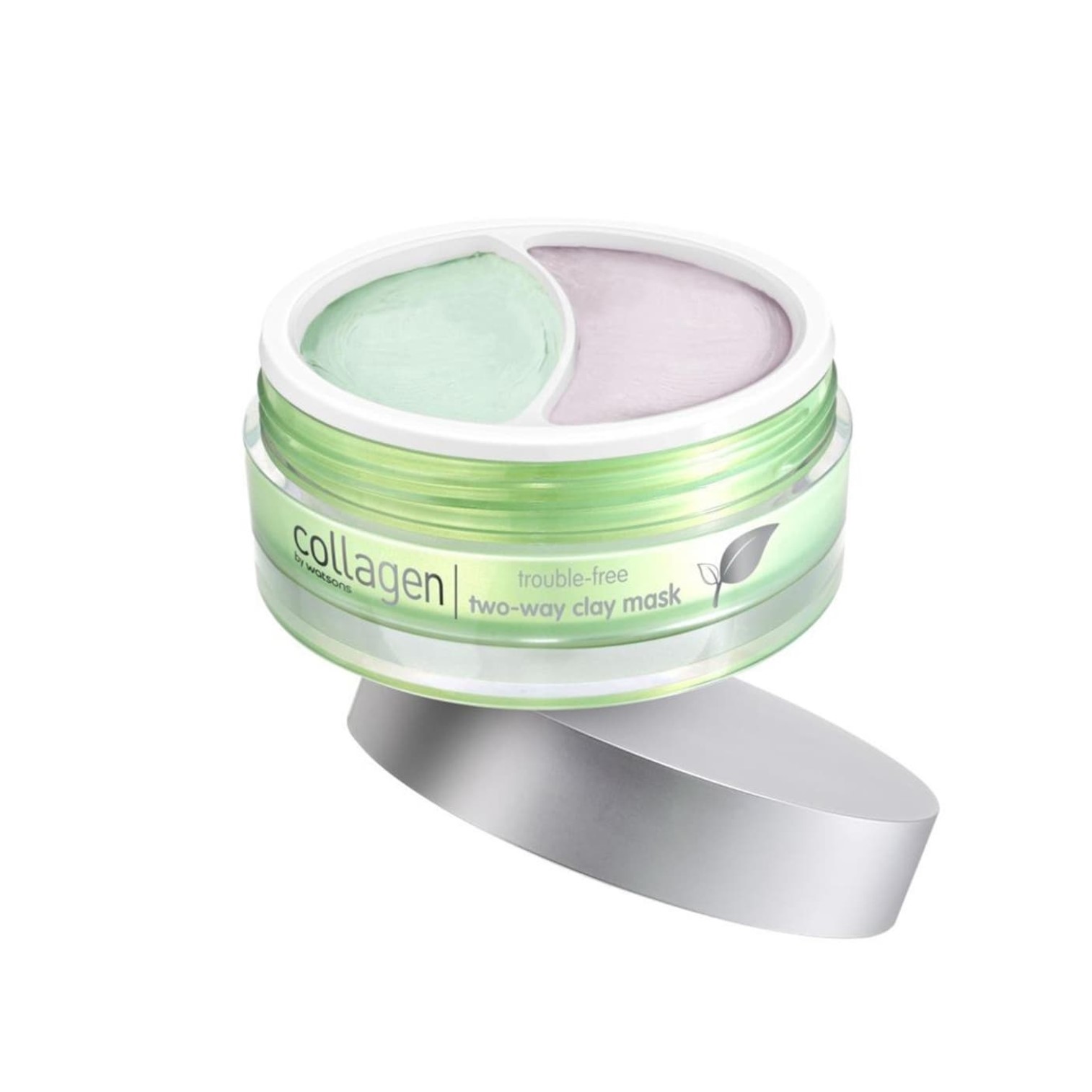 โคลนมาส์คหน้าคอลลาเจนเข้มข้นสูตรพรีเมี่ยมจากเกาหลีของแท้ Collagen By Watsons Trouble Free Two-Way Clay Mask 100g