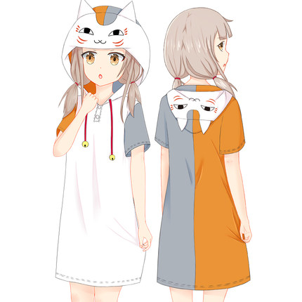 เสื้อแขนสั้นมีฮู้ด Natsume Yuujinchou นัตสึเมะกับบันทึกพิศวง