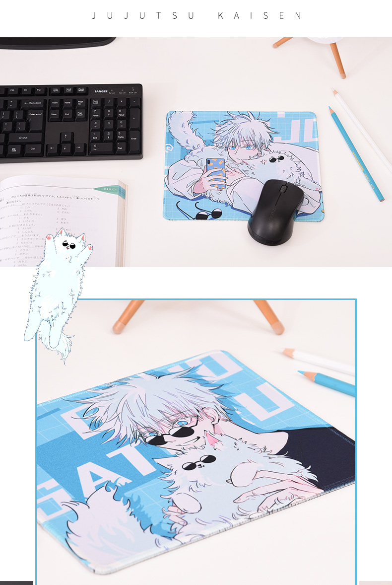 แผ่นรองเมาส์ ลาย Gojo Satoru จากเรื่อง Jujutsu Kaisen มหาเวทย์ผนึกมาร