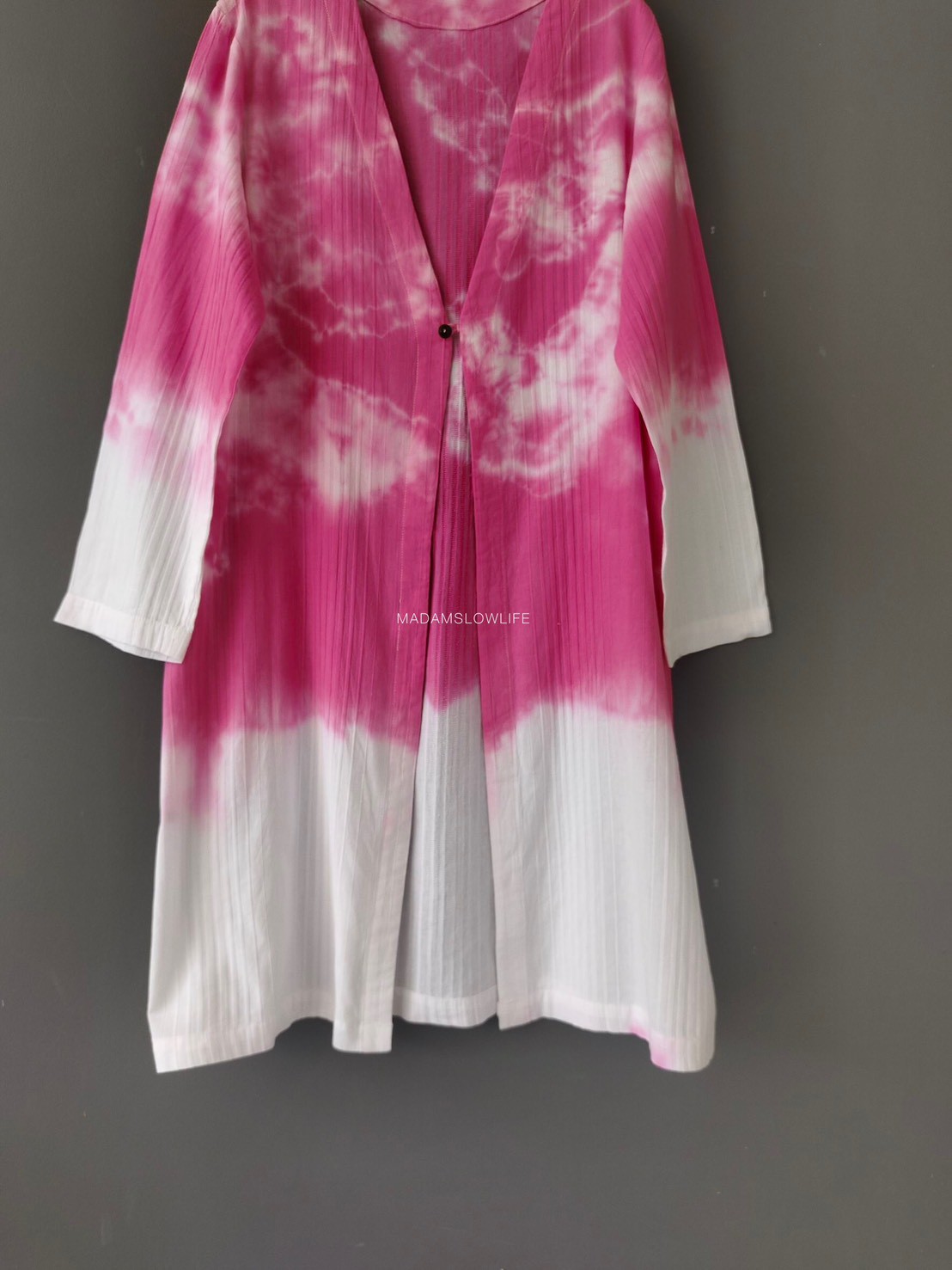 เสื้อคลุมยาวมัดย้อม Size :F