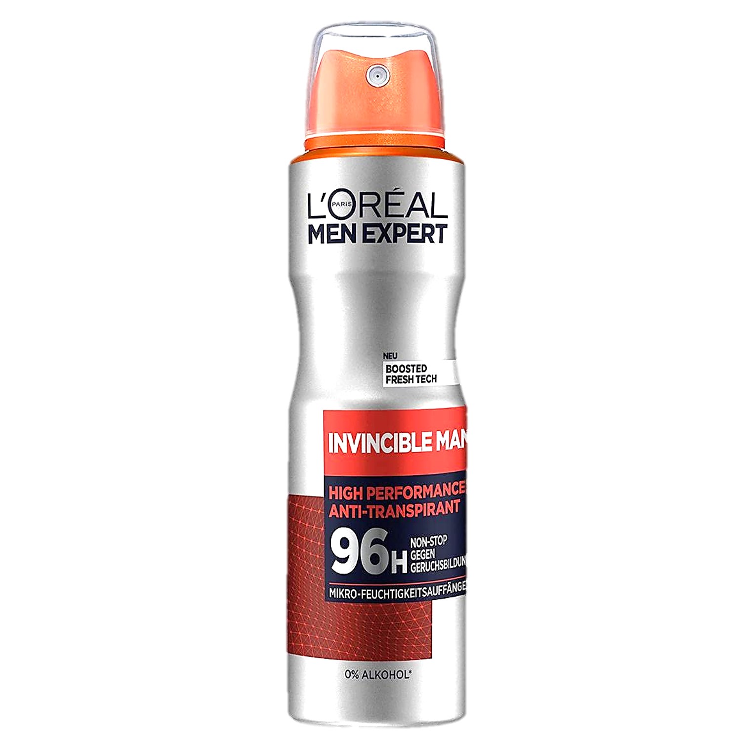 L'Oreal Men Expert Invincible Man 96H Anti-Perspirant Deodorant Spray 150ml สเปรย์ระงับกลิ่นกายกลิ่นหอมพิเศษสำหรับผู้ชายสินค้านำเข้าจากต่างประเทศพร้อมส่ง