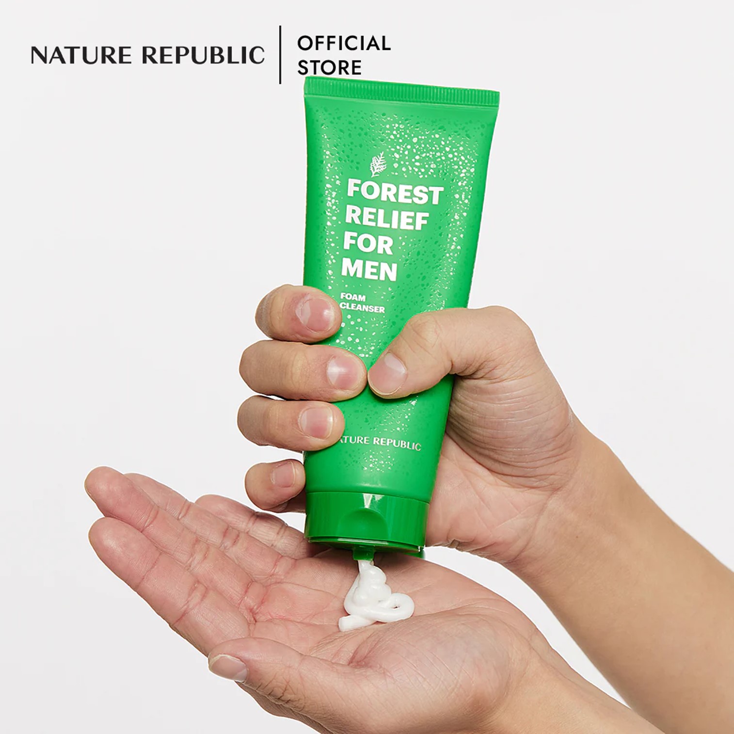 FOREST RELIEF FOR MEN FOAM CLEANSER 150ML คลีนซิ่งโฟมทำความสะอาดผิวหน้าสูตรพิเศษสำหรับผู้ชายจากเกาหลีของแท้พร้อมส่ง