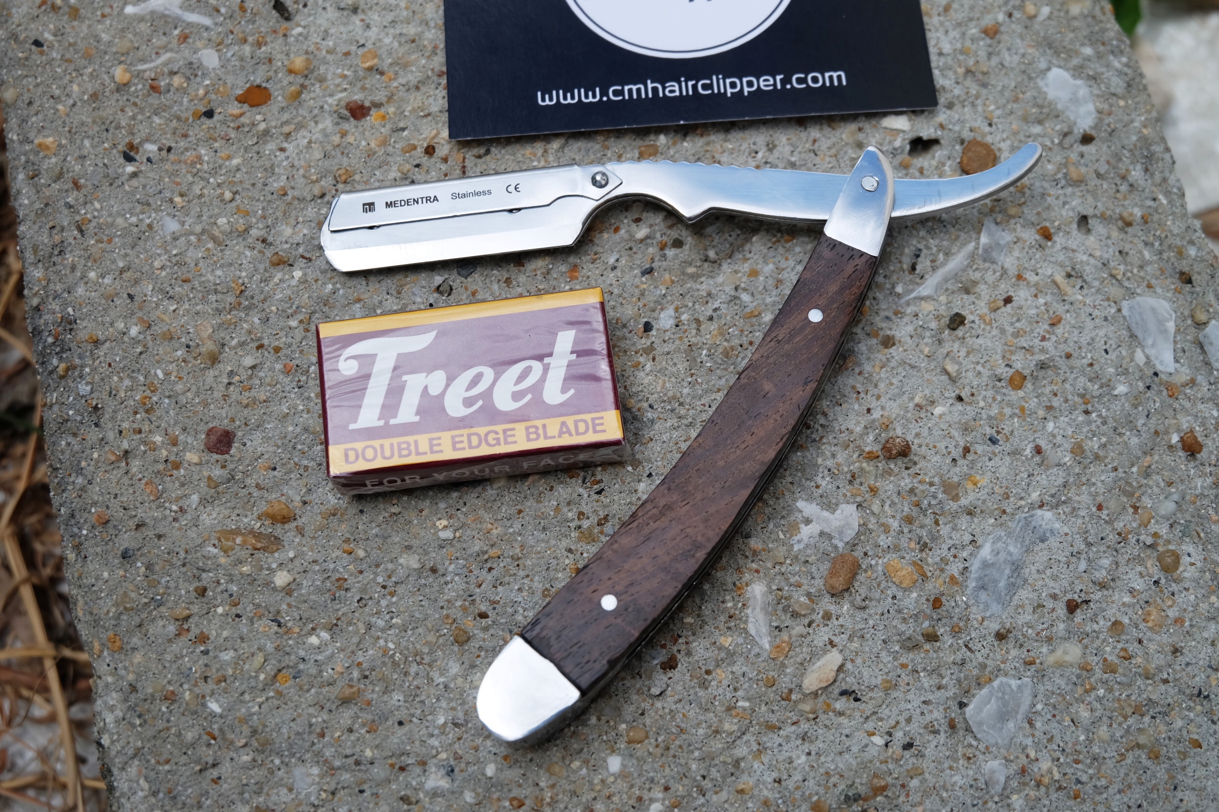 มีดโกนอังกฤษ UK Medentra Solid Wood Heavy