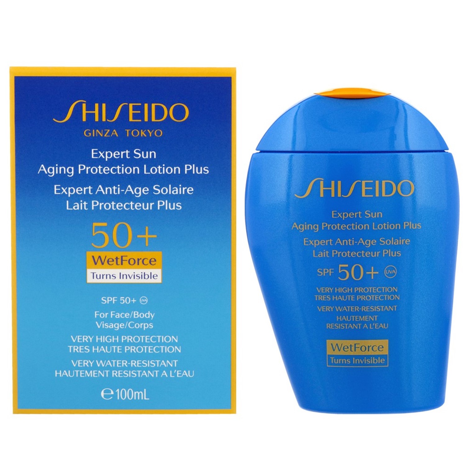 Shiseido Ultra Sun Protection Lotion WetForce SPF 50+ 100ml ครีมกันแดดเนื้อบางเบาสูตรพิเศษเพื่อผิวหน้าผิวกายกระจ่างใสชุ่มชื้นตลอดวัน